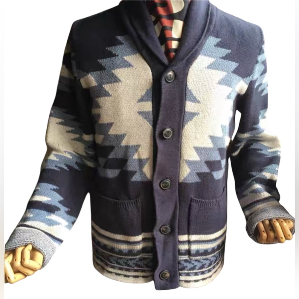 Lucky Brand Aztec-print Cardigan Sweater✨